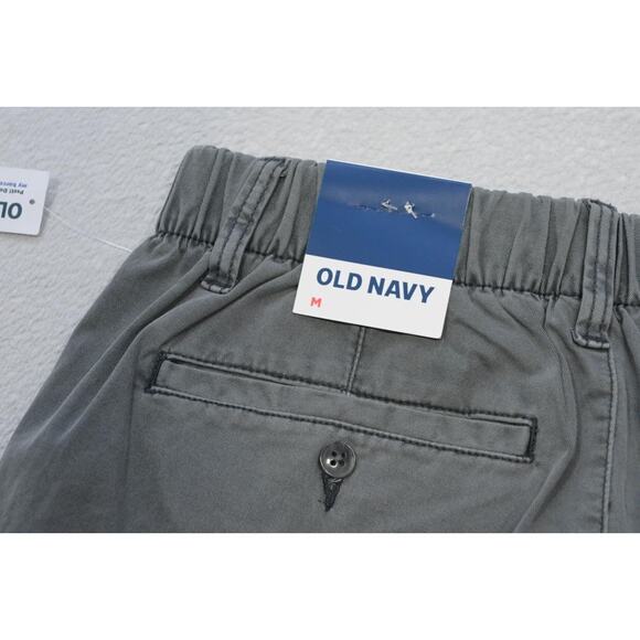 Old Navy Tapered Joggers Khaki Pants Gray Athletic Mens Sz Medium NWT - Picture 8 of 8